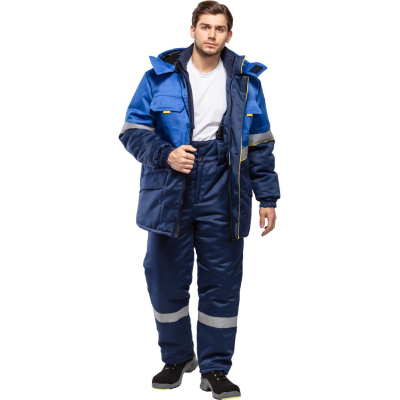 Куртка рабочая зимняя з43-КУ вас/син р.44-46/170-176 (серия З)