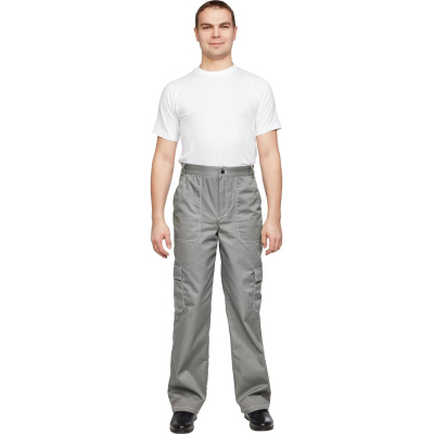 Костюм рабочий летний муж л10-КБР сер/с-сер 60-62 170-176 (Базис)