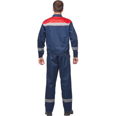 Костюм рабочий летний муж. Л20-КБР син/красн (р.48-50) 194-200 (Арсенал-СП)