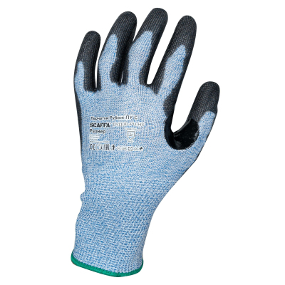 Перчатки защитные от порезов SCAFFA Рубеж ПУ С DY110D-PU-HS р.11