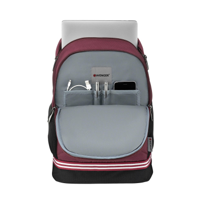 Рюкзак WENGER Collegiate Quadma 16'крас.,100% полиэст,33х17х43см,22л,611668