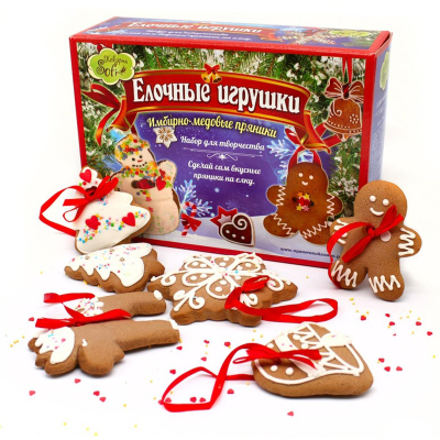 Набор пряников для творчества - Елочные игрушки, 700г,НГ арт.288
