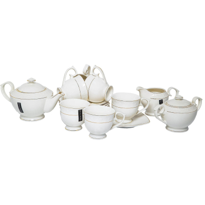 Сервиз чайный ГРАЦИЯ НЕЖНОСТЬ 6 чашек 300мл + 6 бл+чайн.+сах. арт.179-01010