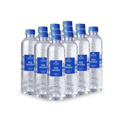 Вода питьевая Деловой Стандарт газ 0,5л 12шт/уп