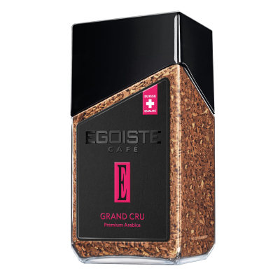 Кофе растворимый EGOISTE с молотым Grand Cru, 95гр ст/б