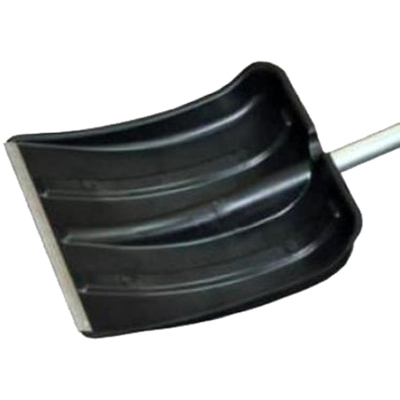 Лопата снеговая РусТрейд Зима№4 с оц.планкой д.30 алюм черен и v-обр ручкой