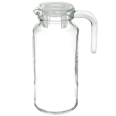 Кувшин 1,3 л. с прозрачн. пластик. крышкой Бейзик 6шт/уп (58544)