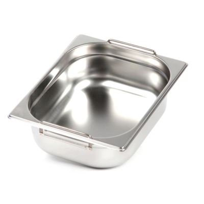 Гастроемкость LUXSTAHL с ручками, нерж.сталь GN 1/2, 32,7х26,5х10см (га010)