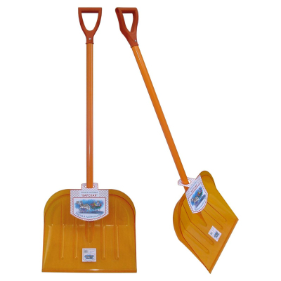 Лопата снеговая БАРСКАЯ поликарбонат алюмин. V-ручка 5460