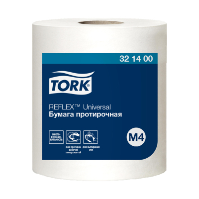 Бумага протирочная д/держ.Tork М4 Reflex с ЦВ 1сл.771л/рул. 6рул/уп 321400