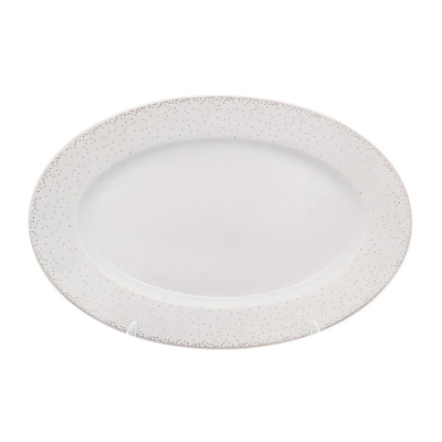 Блюдо овальное плоское Repast Жемчуг 22 см
