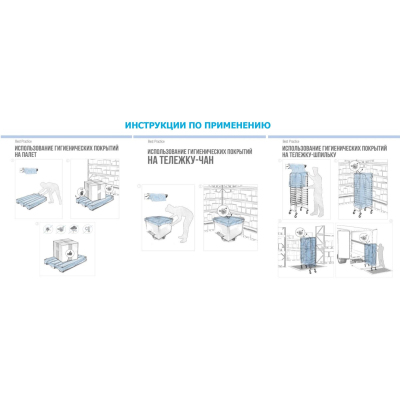 Покрытие HACCPER Keepsa д/ст-шп 850х700х1900мм 2 рул 30шт/рул 121900-20 син