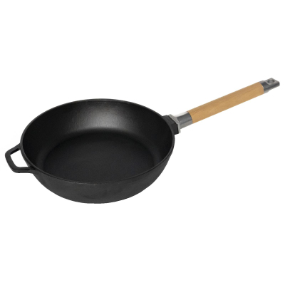 Сковорода чугун 26см глуб съем/руч ТМ Гардарика