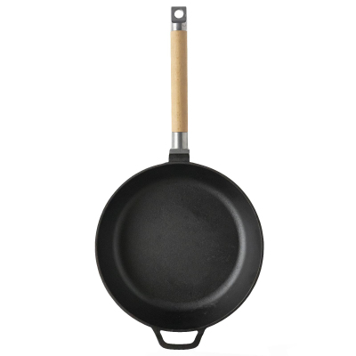 Сковорода чугун 26см глуб съем/руч ТМ Гардарика