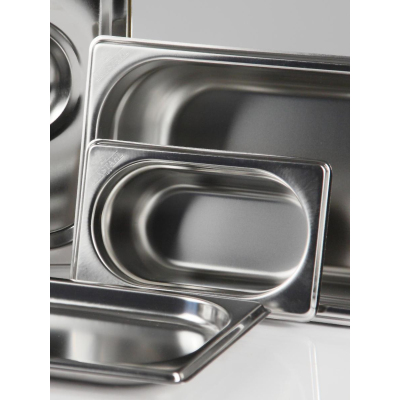 Гастроемкость LUXSTAHL нерж.сталь, GN 1/9, 17,6х10,9х10см , (га28)