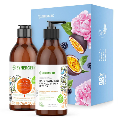 Подарочный набор SYNERGETIC гель д/д 380 мл, крем д/р 380 мл