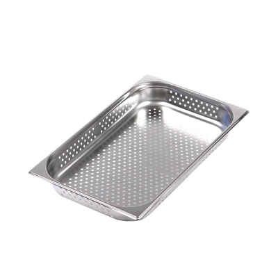 Гастроемкость LUXSTAHL перфорир., нерж.сталь, GN 1/1, 53х32,5х6,5 (га42)