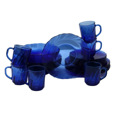 Набор столовой посуды стекл 25 предметов SEA BRIM SAPHIR