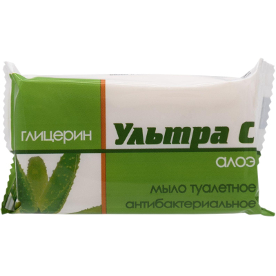 Мыло туалетное 'Антибактериальное Ультра С' 100г в цветной обертке
