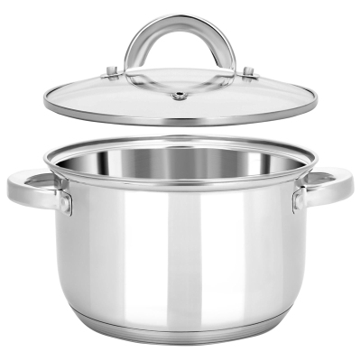 Кастрюля нерж Rondy 3,9л , D=21,5cм, SH07393