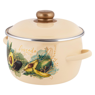 Кастрюля эмал сфер Avocado 3,0л , D=20cм, 1MC181P