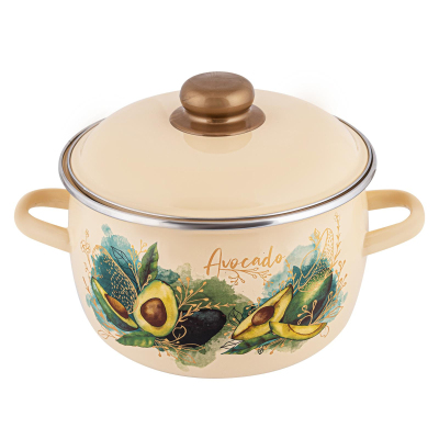 Кастрюля эмал сфер Avocado 3,0л , D=20cм, 1MC181P