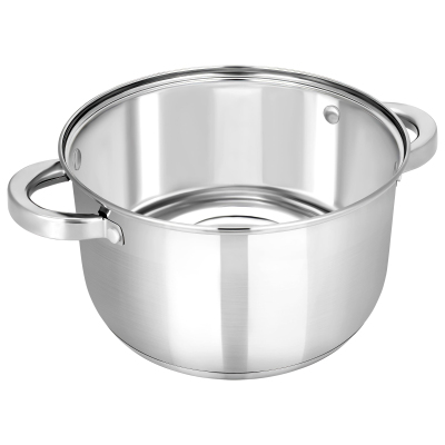 Кастрюля нерж Rondy 5,0л , D=23,5cм, SH07503