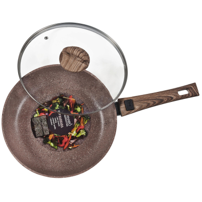 Сковорода Индукц. 28см Panairo Barbara Max c кр. и съемной руч soft-touch