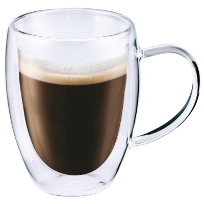 Кружка термо стекл. 350мл двойные стенки Studio TM Appetite