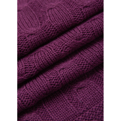 Плед вязаный Eclair Акрил SV lt A 150х200 см Бордовый, 30547