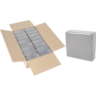 Салфетки S.Point 38х38см серые 50шт 16пач/уп