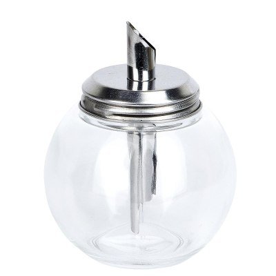 Сахарница с дозатором d=9см h=11см v=250мл (стекло/металл) 0190258