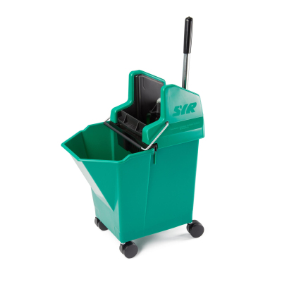 Ведро на колесах SYR 20л (раб.9л) Lady NU Combo удпроч пласт зеленое 994279