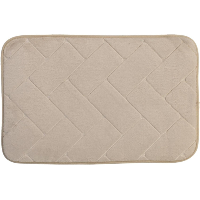 Коврик для ванной 40х60см. Кирпичики 3D, цв. экрю, 67712