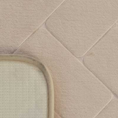 Коврик для ванной 40х60см. Кирпичики 3D, цв. экрю, 67712