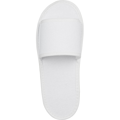 Тапочки одноразовые махра/флизелин, отк.мыс, Эва 2мм, 100пар/уп