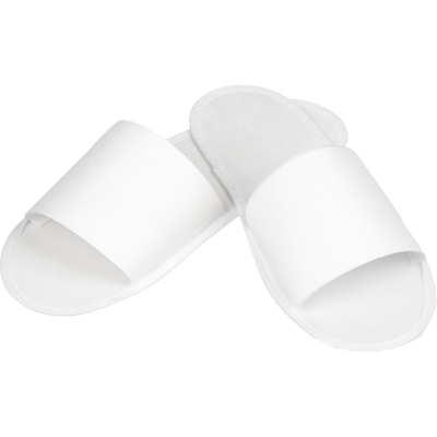 Тапочки одноразовые спанбонд, отк.мыс, спанбонд/картон 2мм 150пар/уп