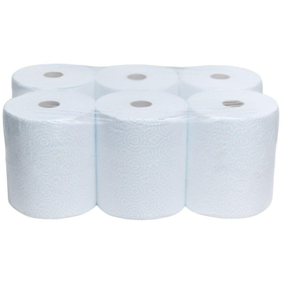 Полотенца бумажные д/дисп. Luscan Prof /2сл. цвет.тиснение 150м, 6рул/уп