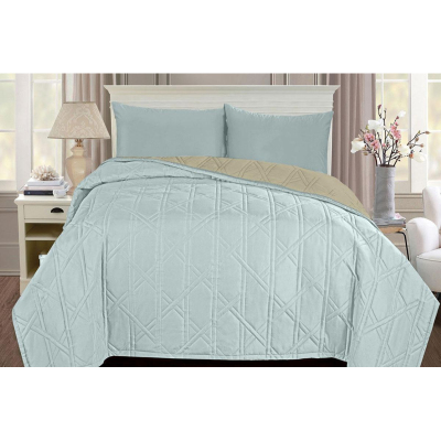 Покрывало Arti 210х230см, биософт, модерн серебро