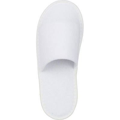 Тапочки одноразовые махровые Luscan с закрыт мыс,подошваЭва3мм,бл,100пар/уп