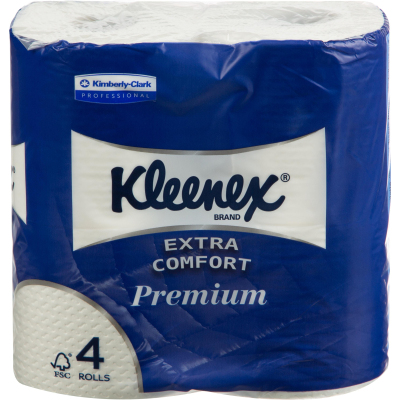 Бумага туалетная Kleenex PremiumExtraComfort 4сл 19,2 м белая 24рул/уп 8484