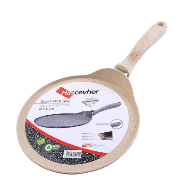 Сковорода для блинов лит.алюм, АП, D24см мрам/п бак/руч, 80439