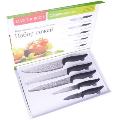 Набор ножей 5пр/наб ручка/ПП МВ , 26990