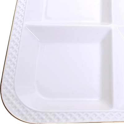 Менажница 23,5х23,5х2,5см фарфор LR, 30563