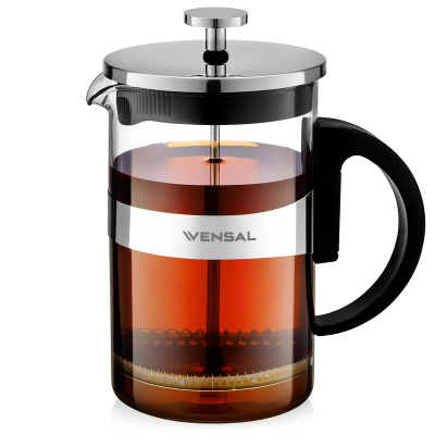Френч-пресс Vensal VS3407 800мл.Материал боросил.стекло,нерж.сталь.(VS3407)
