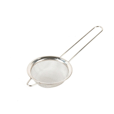 Сито с ободом и ручкой d=8см. l=20см. (нержавеющая сталь) 9903132