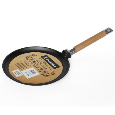 Сковорода блинная чугун 22см съем/руч ТМ Гардарика