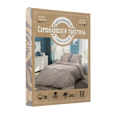 Постельное белье 1,5сп бязь (нав. 50х70 2 шт.), Тиана 762904