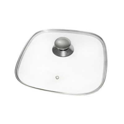 Крышка квадратная 27х27см Panairo с хромированной ручкой