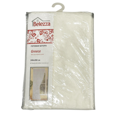 Штора Greece 022 240х280см, ваниль (6132267)